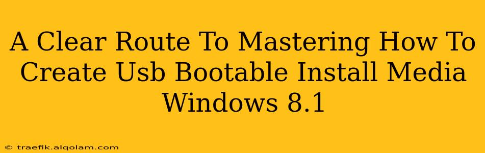 A Clear Route To Mastering How To Create Usb Bootable Install Media Windows 8.1