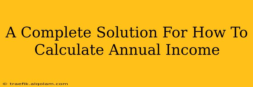 A Complete Solution For How To Calculate Annual Income