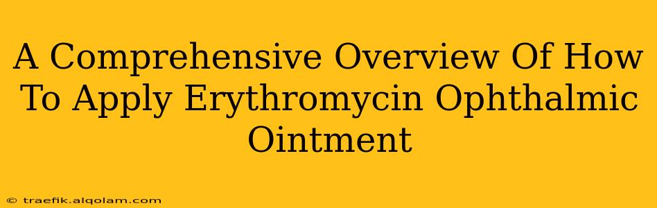 A Comprehensive Overview Of How To Apply Erythromycin Ophthalmic Ointment