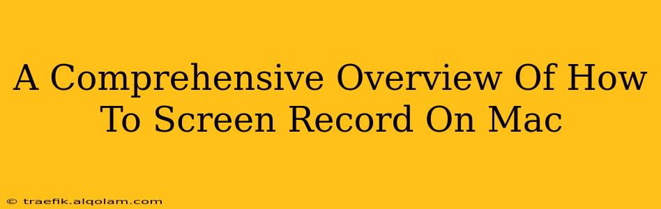 A Comprehensive Overview Of How To Screen Record On Mac