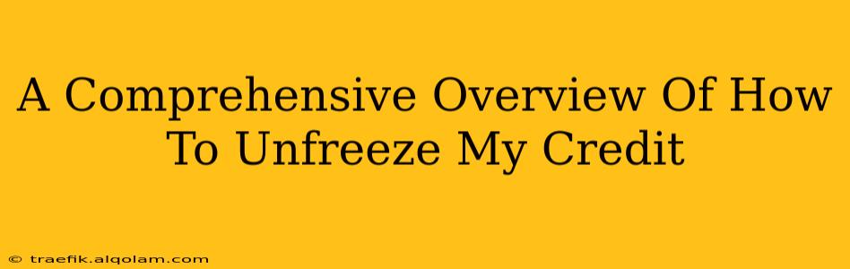 A Comprehensive Overview Of How To Unfreeze My Credit