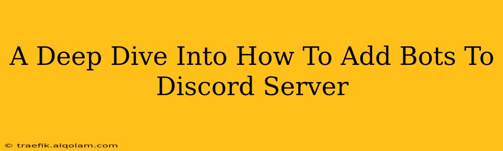 A Deep Dive Into How To Add Bots To Discord Server