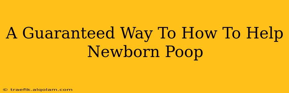 A Guaranteed Way To How To Help Newborn Poop