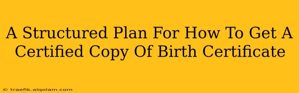 A Structured Plan For How To Get A Certified Copy Of Birth Certificate