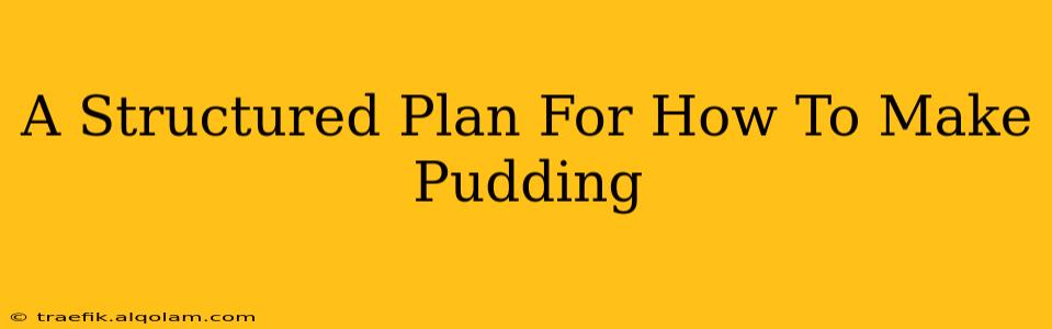 A Structured Plan For How To Make Pudding