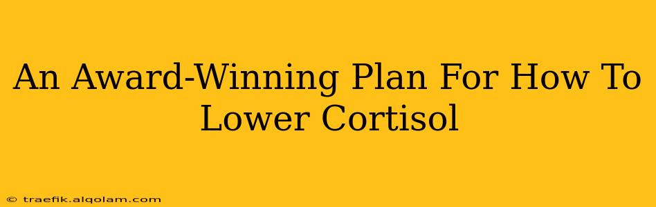 An Award-Winning Plan For How To Lower Cortisol