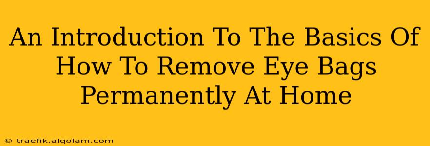 An Introduction To The Basics Of How To Remove Eye Bags Permanently At Home