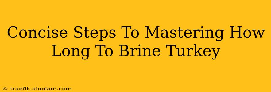 Concise Steps To Mastering How Long To Brine Turkey