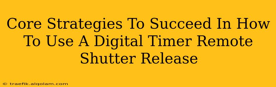 Core Strategies To Succeed In How To Use A Digital Timer Remote Shutter Release