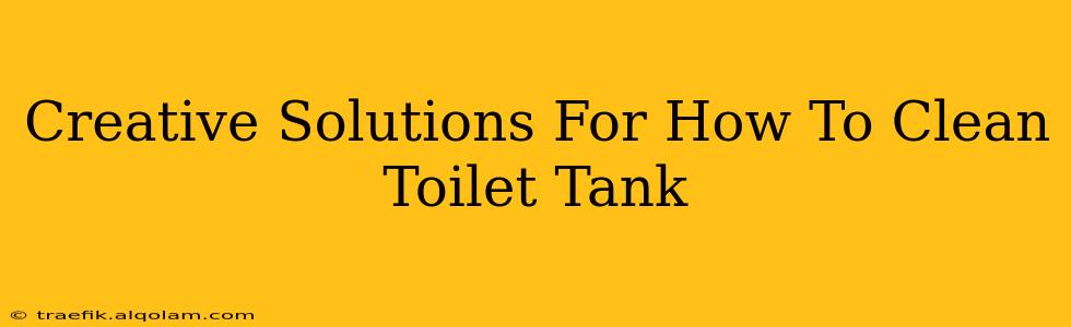 Creative Solutions For How To Clean Toilet Tank