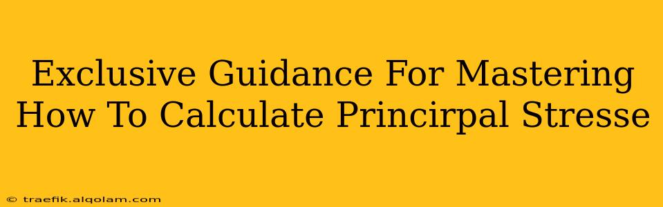 Exclusive Guidance For Mastering How To Calculate Princirpal Stresse