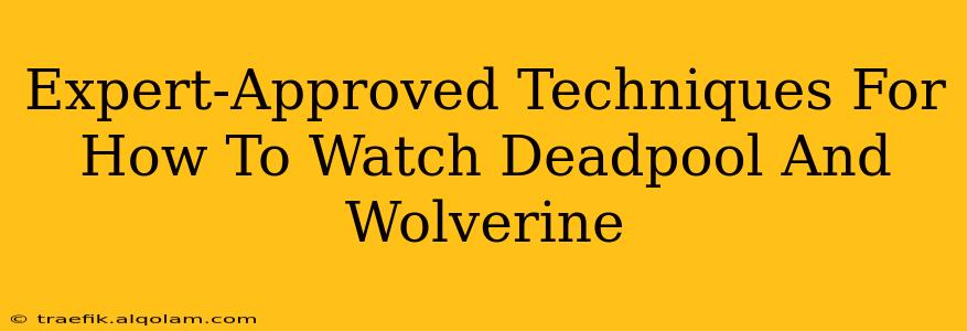 Expert-Approved Techniques For How To Watch Deadpool And Wolverine