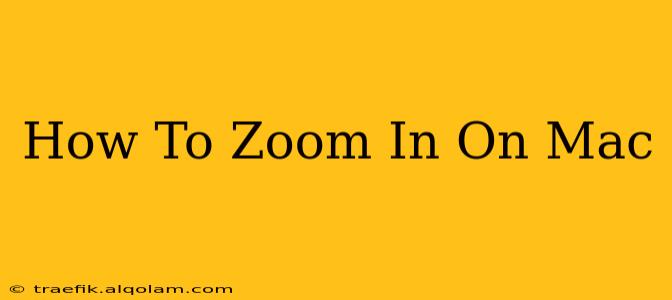 How To Zoom In On Mac