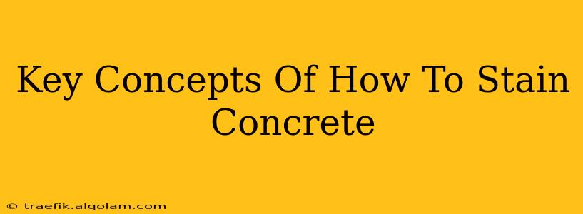 Key Concepts Of How To Stain Concrete