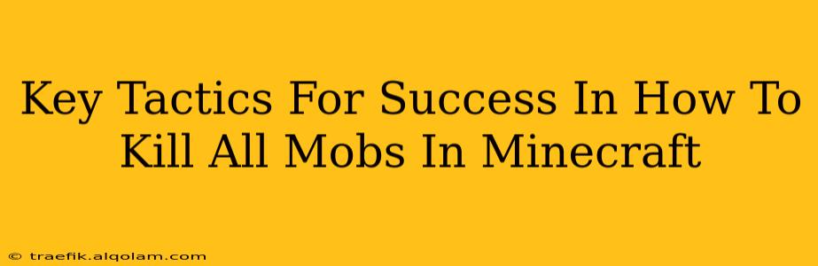 Key Tactics For Success In How To Kill All Mobs In Minecraft