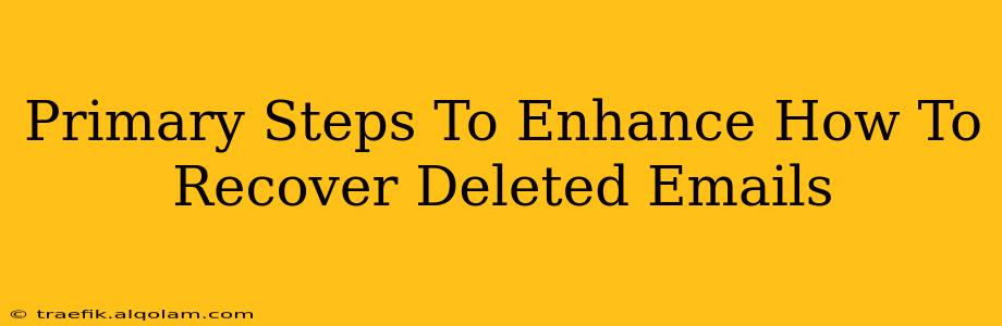 Primary Steps To Enhance How To Recover Deleted Emails