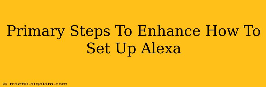 Primary Steps To Enhance How To Set Up Alexa