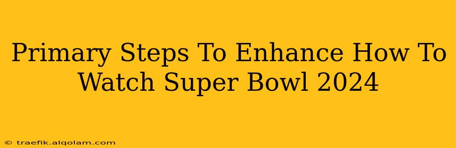 Primary Steps To Enhance How To Watch Super Bowl 2024