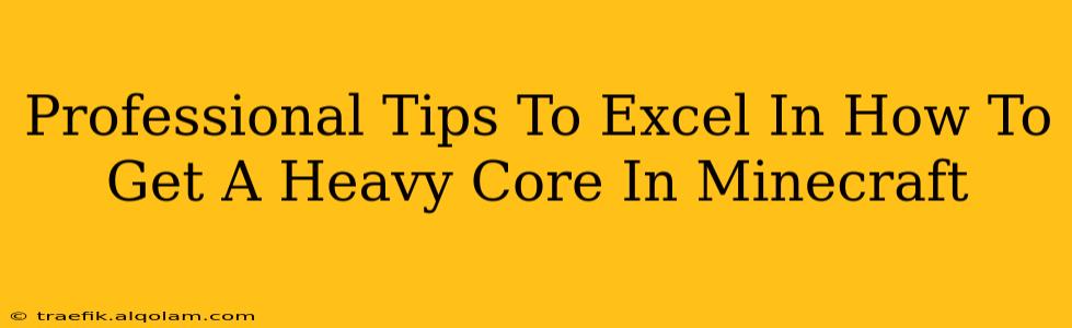 Professional Tips To Excel In How To Get A Heavy Core In Minecraft