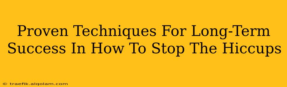 Proven Techniques For Long-Term Success In How To Stop The Hiccups