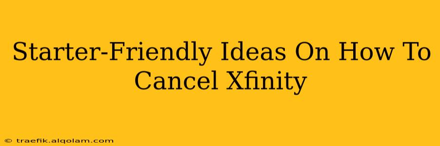 Starter-Friendly Ideas On How To Cancel Xfinity