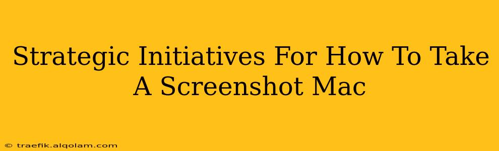 Strategic Initiatives For How To Take A Screenshot Mac