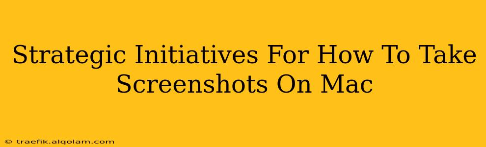 Strategic Initiatives For How To Take Screenshots On Mac