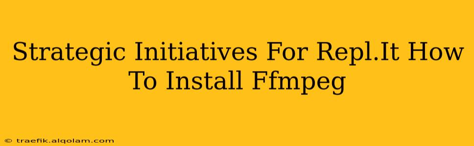 Strategic Initiatives For Repl.It How To Install Ffmpeg