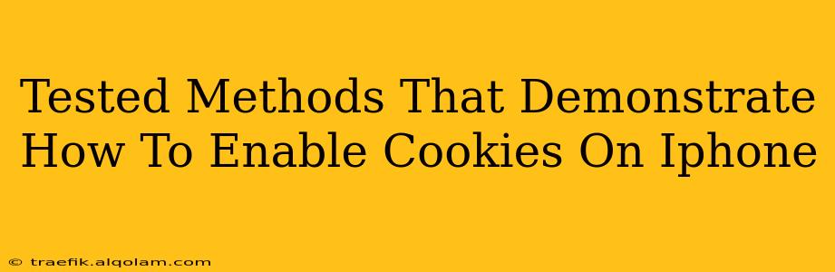 Tested Methods That Demonstrate How To Enable Cookies On Iphone