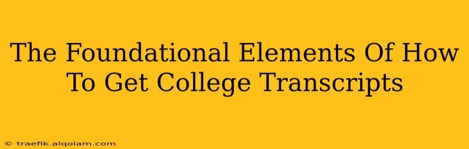 The Foundational Elements Of How To Get College Transcripts