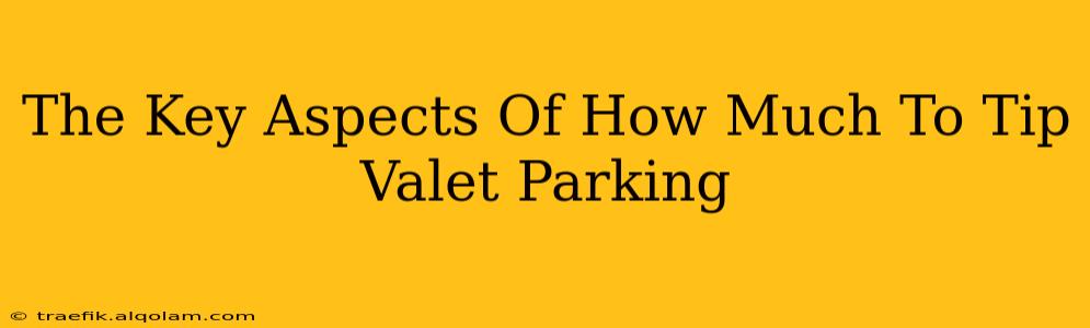 The Key Aspects Of How Much To Tip Valet Parking