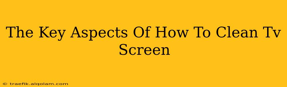 The Key Aspects Of How To Clean Tv Screen