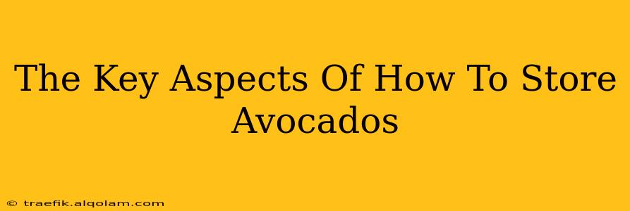 The Key Aspects Of How To Store Avocados