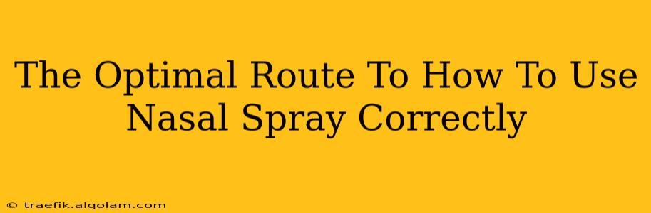 The Optimal Route To How To Use Nasal Spray Correctly