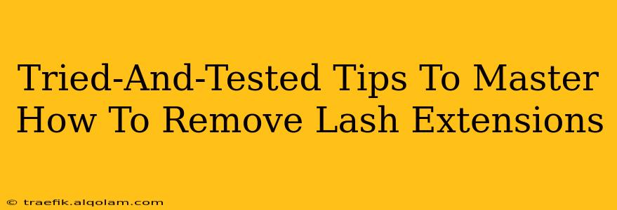 Tried-And-Tested Tips To Master How To Remove Lash Extensions