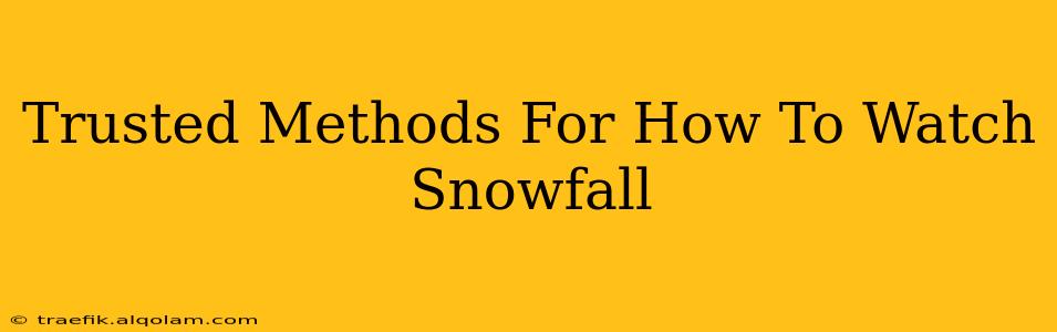 Trusted Methods For How To Watch Snowfall