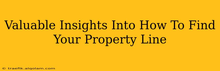 Valuable Insights Into How To Find Your Property Line